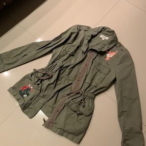Olive Green Utility Jacket. Size small